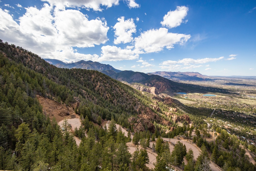 The view from the Shrine on Cheyenne Mountain.