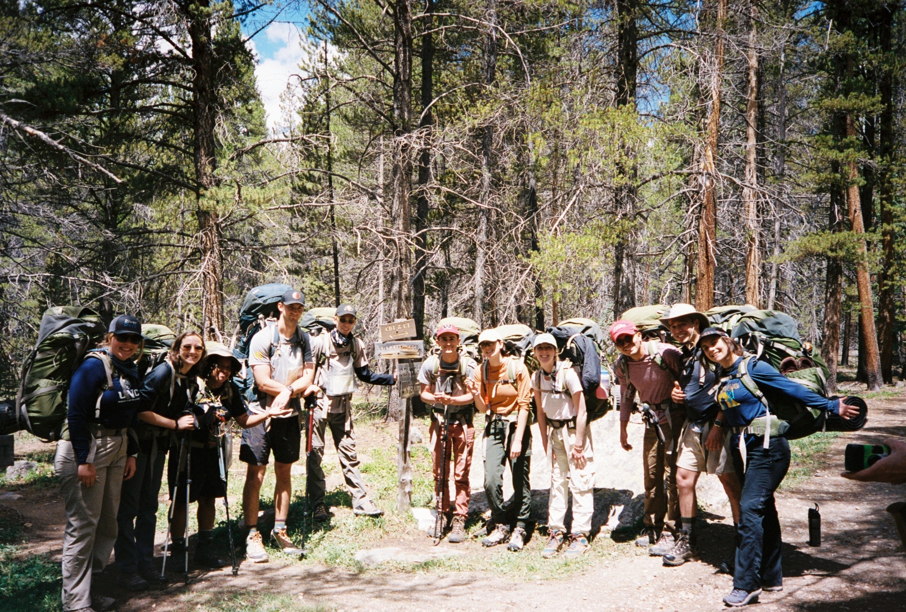 Group photo before starting hike